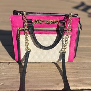 Betsey Johnson Crossbody with Gold Details